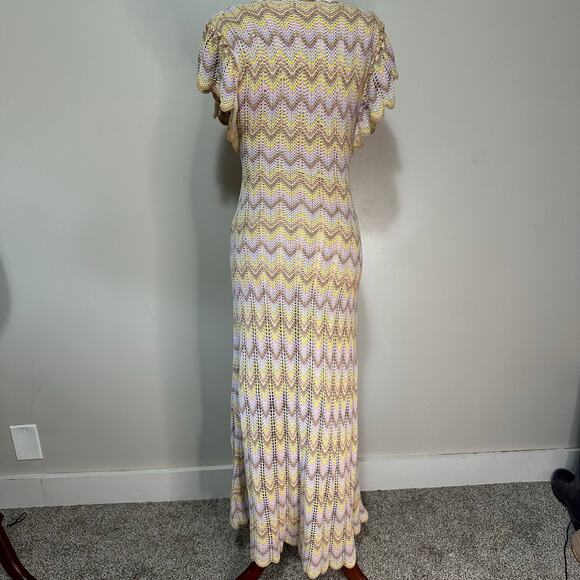 DEREK LAM 10 CROSBY X RTR Women's Crochet Knit Dress Size M - Picture 6 of 14